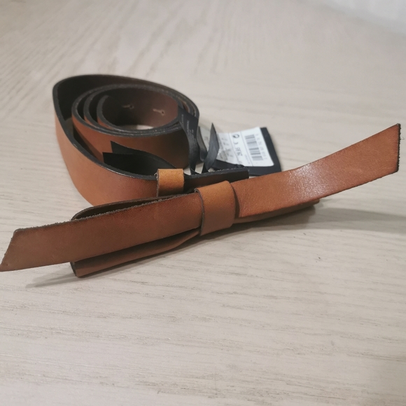 NWT! Massimo Dutti Leather Bow Belt - Picture 4 of 10